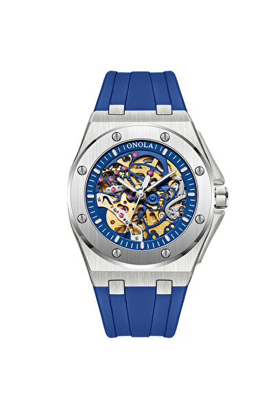Choice4 silver blue ONOLA Watch Top Brand Luxury Sports Men Wristwatch Waterproof Automatic Mechanical Watc