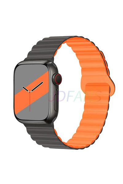 Choice 42mm 44mm 45mm 49mm 9 gray orange Magnetic Strap For Apple Watch Bands 45mm 38mm 49mm 40mm 42mm 41mm