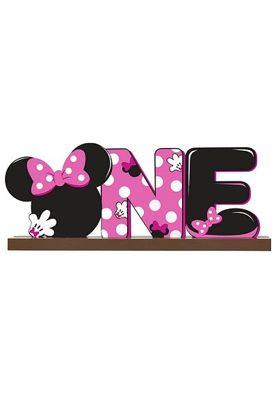 Laffact birthday decoration, wood, pink/white/black, 26.9 x 11.1 cm