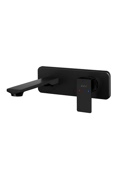 Eca Royal Built-In Sink Faucet Surface Mounted Single Rosette Matte Black