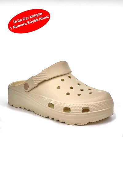 KAJILA Men's Beige Orthopedic Comfortable Daily Beach Sandals