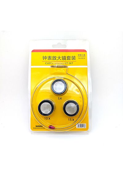 Choice 1BOX 1/Set 5X 10X 15X Magnifying Glass Clip on Magnifier for Watchmaker Jewelry Watch Repair Tools
