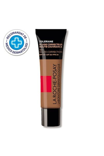 La Roche Posay Toleriane Corrective Fluid Foundation with SPF 25 for Sensitive Skin, Shade 16, La Roche-Posay, 30