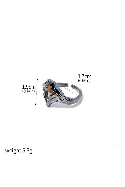 Choice R00145 Game Dark Souls Ring Black Red Sapphire Vintage Style Ring Adjustable Metal Rings For Women M