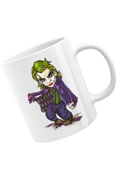 OEM Cana Joker Boom Smile Inventor Clown Arthur Fleck, alba, 330 ml