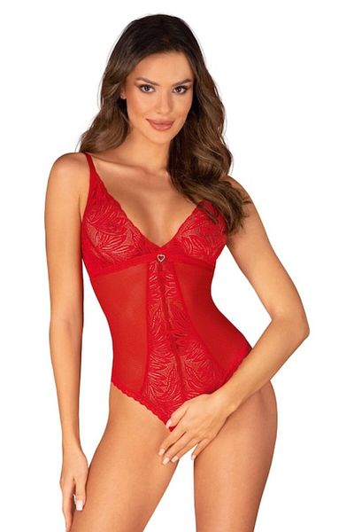 obsessive - Chilisa Sexy Lingerie, Polyamide/Elastane, Red, Size M