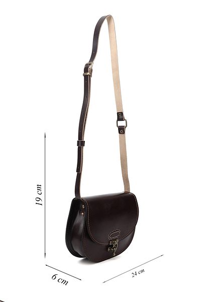 GÖNDERİ(R) Women / Girls Dark Bordo Vaketa Genuine Leather Shoulder and Messenger Bag