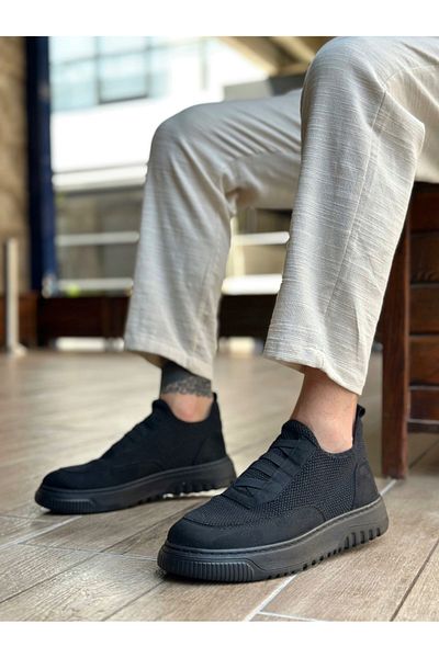 BOA Ba0911 Special Knitted Knitwear Leather Powder Detailed Casual Sports Shoes