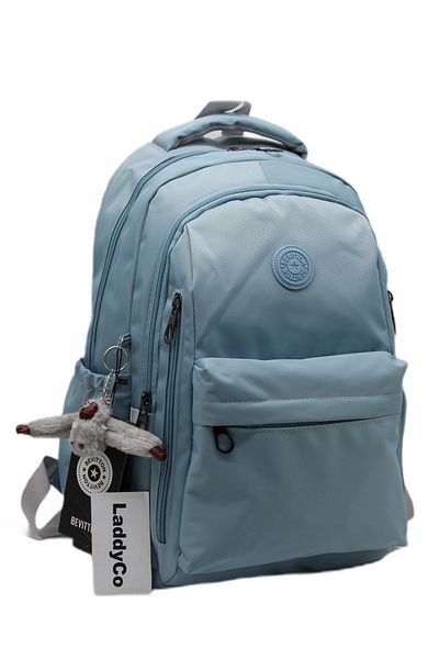 LaddyCo Modern Daily School Backpack Water Resistant Unisex School Bag 2500 Blue