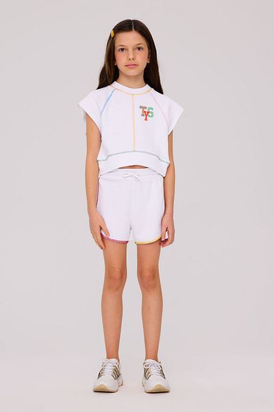 Tyess Girl White Sweatshirt