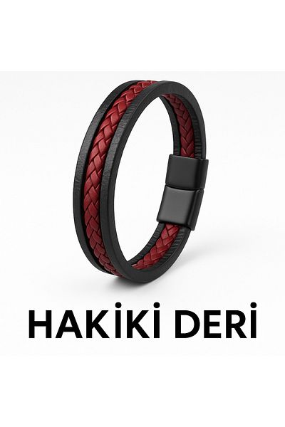 Bittox New Season Stylish and Modern Men's Leather Bracelet - Suitable for Daily and Special Use