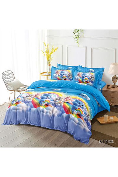 CHIRASO CHIRASO Bedding, ANIMATED FINE, ELASTIC Sheet 180x200+25cm, Duvet Cover 200x230cm, 4 Pillowcases