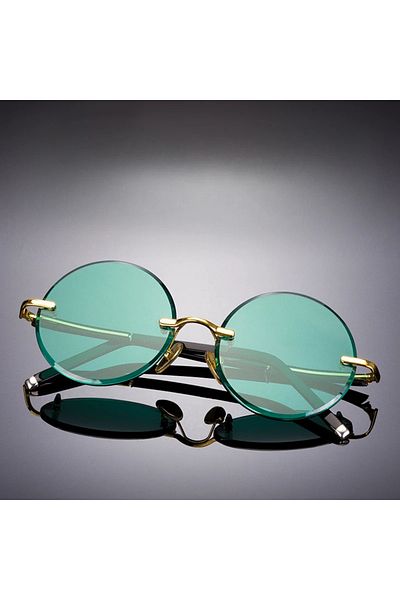 Choice C Men's Resin Sunglasses Frameless UV400 Sunglasses Cool Eye Protection Glasses Summer Decorative .
