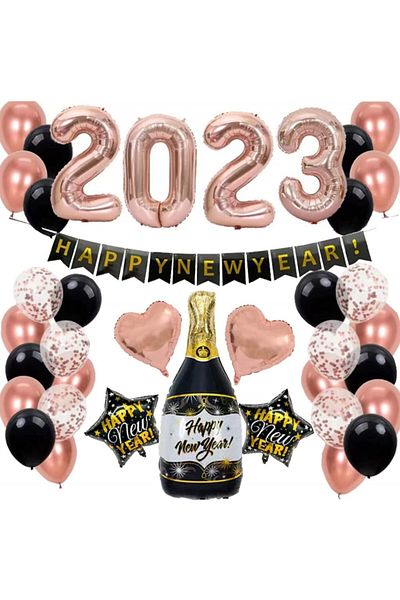 LovYiu birthday set, foil/latex, multicolor, 37 pieces