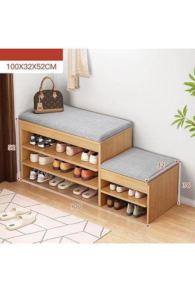 Türkiye 2 and 3 Tier Multifunctional Shoe Cabinet Rack with Seat