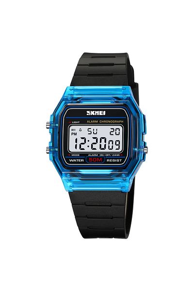 Skmei blue black 2056 Electronic Watch for Men Women Waterproof Sport Calendar Date Wristwatch Count