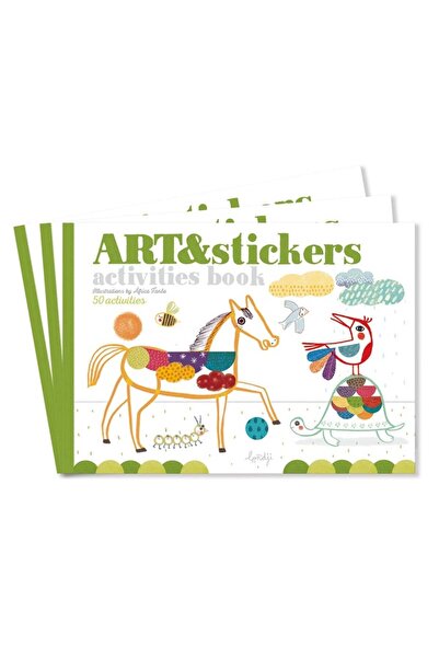 Londji Carte de artă cu autocolante,