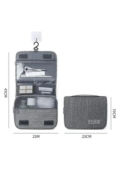 Choice Grey 1PC Oxford Fabric Men Business Portable Storage Bag Toiletries Organizer Women Cosmetic Bag Wat