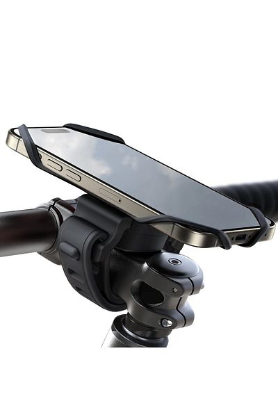 Joyroom Suport telefon cauciucat pentru ghidonul bicicletei, motociclete, clemă - negru