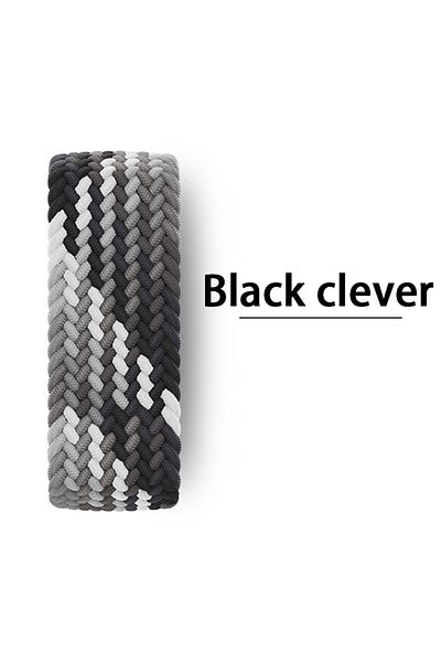 Choice M 42 44 45 46 49 mm Black clever Braided Solo Loop For Apple watch Band 44mm 45mm 42mm 40mm 41mm 46m