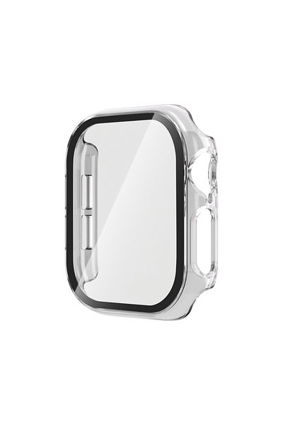 Choice 42mm Transparent Glass+cover For Apple Watch S10 42mm 46mm Case Film PC bumper Screen Protector iWat