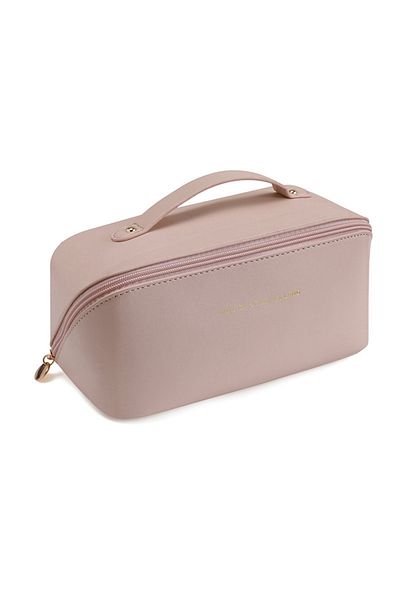 Choice Pink PU Fashion and Convenient Makeup Bag, Travel Storage Bag, Large Capacity Toilet Bag, Hand Boost