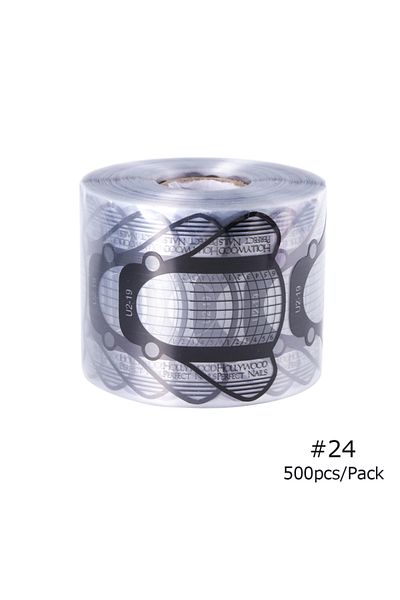 Choice 24 500pcs Nail Forms for Mold Nail Extension Acrylic UVGel Manicure French Design Top Stencil Buildi