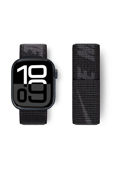 Choice S10-46 42 44 45 49mm 90 NEW-Black Nylon Sport Strap for Apple Watch Band 49mm for Nikz Loop Bracelet