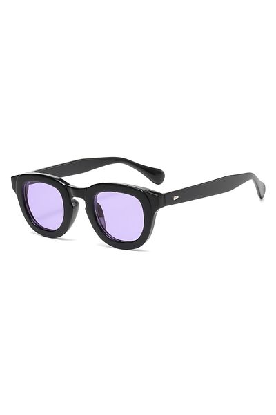 Choice black purple New Sunglasses Oval Frame Thick Frame Personality Fashion Multi color Sun Glasses Class
