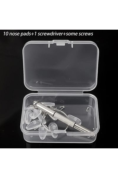 Choice 10pcs 20Pcs/Set Silicone Glasses Nose Pad Airbag Soft Air Non-Slip Air Cushion Boles with Screws Scr