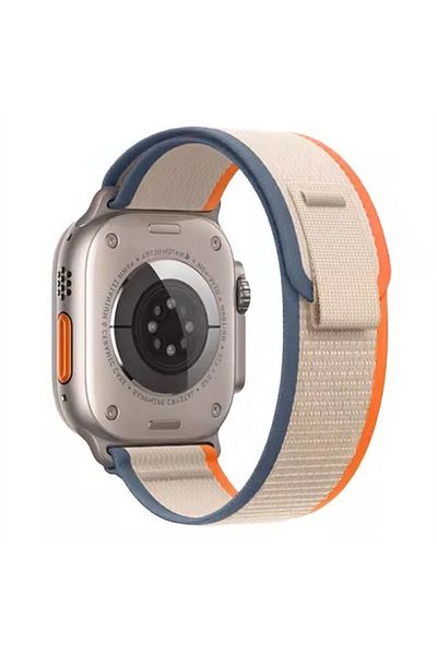 Choice S10-46 42 44 45 49mm Orange Beige Strap for Apple Watch Band 49mm 45mm 44mm 40mm 41mm 42mm 38 46mm N
