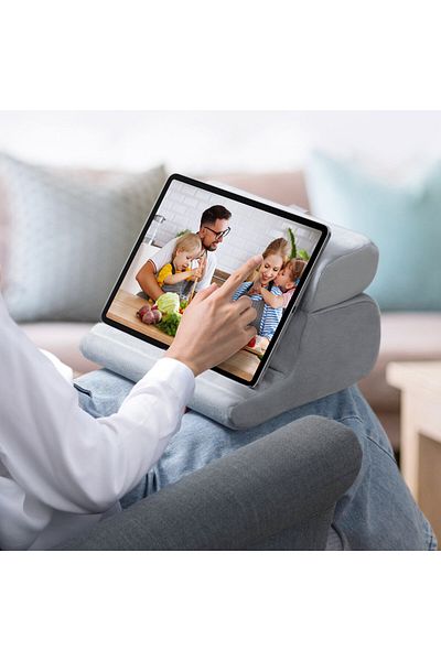 Ugreen Suport pliabil pentru tabletă, catifea, gri