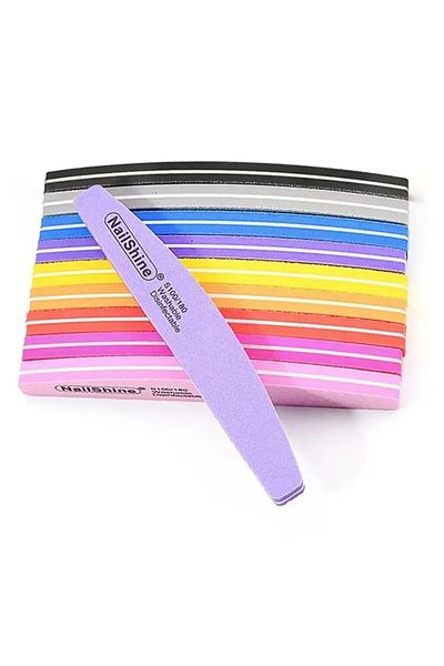 Choice Mix 10pcs 10pcs Double-sided Nail File Blocks Colorful Sponge Nail Polish Buffing Sanding Buffer Str
