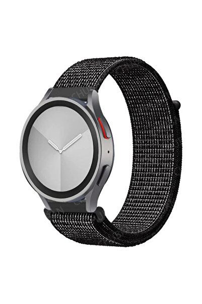 Choice20 سوار ساعة 20 مم 21 سوار نايلون أسود عاكس للساعة 7 FE 6/5/pro/4/Class...