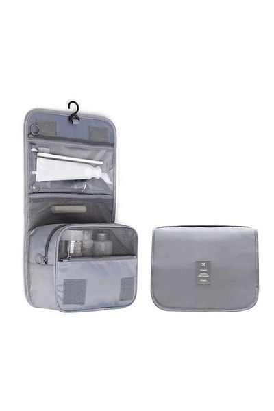 Choice 1 pcs gray Travel Makeup Bag Waterproof Toiletries Organizer High Quality Women Neceser Bathroom Hoo