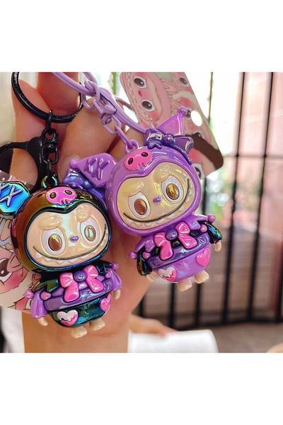 Choice 6 cm 2pcs Explosive Cute Electroplated Drag Cloth Cloth Key Chain/tabletop Decoration/small Gift/cou