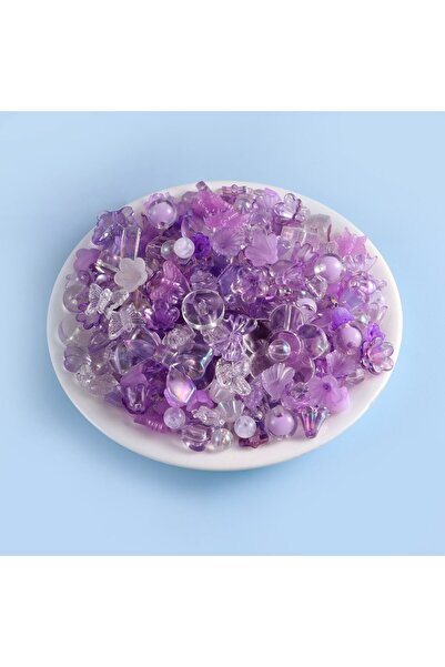 Choice8 lavender 1bag 50g Mixing Style Candy Color Acrylic Beads For DIY Hand...