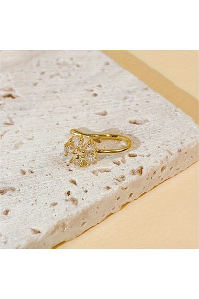 Choice Plant Body Nose Rings & Studs Light Yellow Gold Color 1-piece cute and elegant style women's cherry
