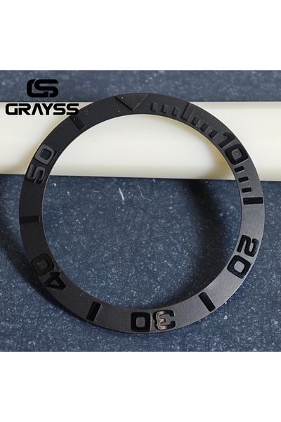 Choice علبة ساعة GRAYSS سيراميكية مقاس 38 مم من black3 GRAYSS لساعة SUB مقاس 40 مم مع إطار من سبائك معدنية وحلقة مائلة NH35 NH34 GM