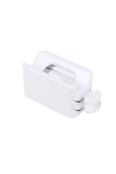 Choice White YIKOOLIN Dip Powder Recycling Tray with Scoop Nail Dip Container Portable Dipping Powder with
