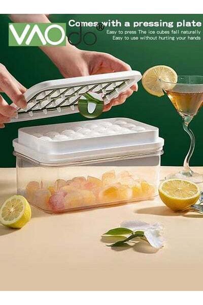 VAODO Double Layer Ice Cube Mold Ice Box Food Grade Silica Gel Ice Cubes And Deliver Ice Cube Shovels