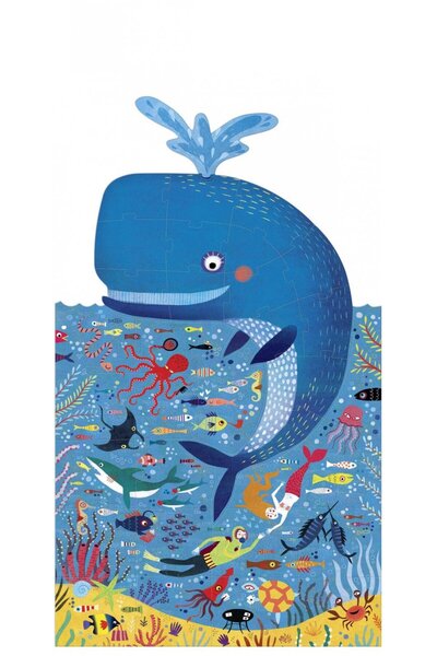 Londji Puzzle, Balena albastră în ocean