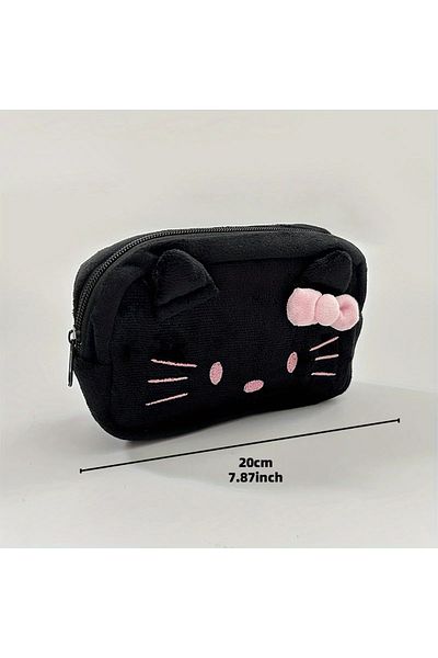 Miniso Hello Kitty-B Hello Kitty & Cinnamoroll Cartoon Cute Makeup Bag,Multi-Purpose Coin Purse Storage Bag