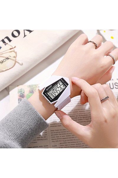 Choice White Multi-function aircraft watch junior high school students junior high school boys and girls sp