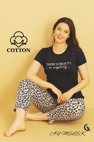 AYMELEK Women's pajama set cotton luxury pajama set