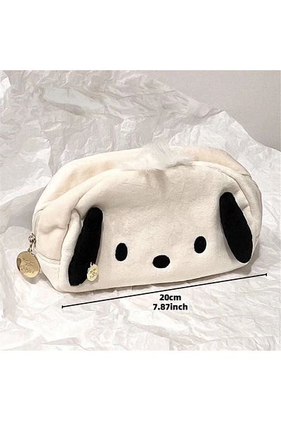 Miniso Pochacco Hello Kitty & Cinnamoroll Cartoon Cute Makeup Bag,Multi-Purpose Coin Purse Storage Bag Penc