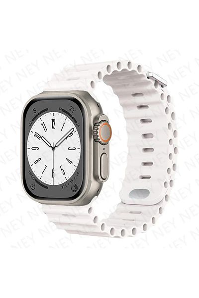 Choice 42-44-45mm 49mm 46mm 24 Antique White Ocean strap For Apple Watch Ultra 2 Band 49mm 9 8 7 45mm 41mm