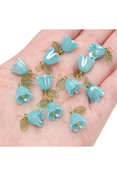 Choice21 11x14 مم 10 قطع style2 11x14 مم 2-10 قطع من خرز براعم زهرة زنبق الوا...