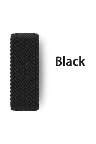 Choice L 38 40 41 42(S10) mm 2pure black Braided Solo Loop For Apple watch Band 44mm 45mm 42mm 40mm 41mm 46