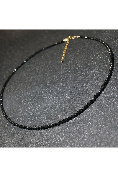 Choice Black Fashion Brand Simple Black Beads Short Necklace Femme Ladies Choker For Women Party Jewelry A0